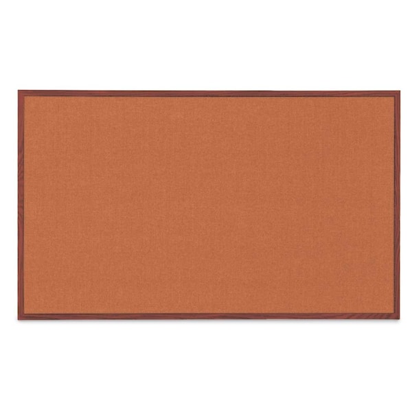Combo Board, 48"x36", Bronze Frame/Black Porcelain & Forbo